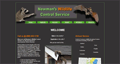 Desktop Screenshot of newmanswildlifecontrolservice.com